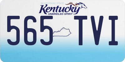 KY license plate 565TVI