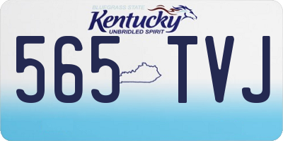 KY license plate 565TVJ
