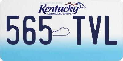 KY license plate 565TVL