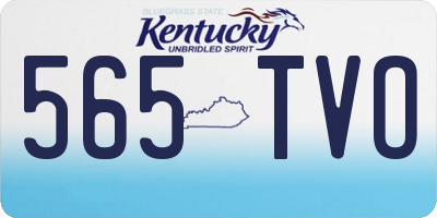 KY license plate 565TVO