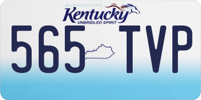 KY license plate 565TVP