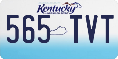 KY license plate 565TVT