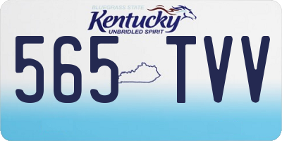 KY license plate 565TVV