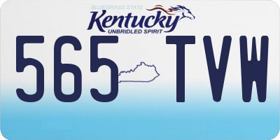 KY license plate 565TVW