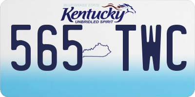 KY license plate 565TWC