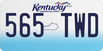 KY license plate 565TWD