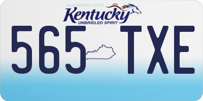 KY license plate 565TXE