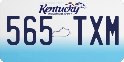 KY license plate 565TXM