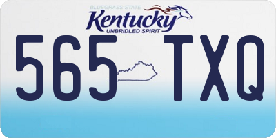 KY license plate 565TXQ