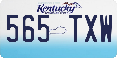 KY license plate 565TXW