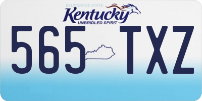 KY license plate 565TXZ
