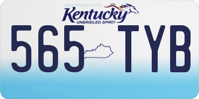 KY license plate 565TYB