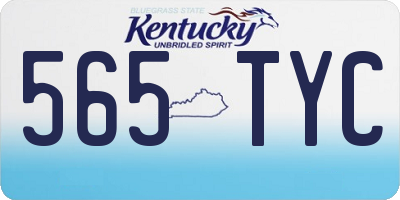 KY license plate 565TYC