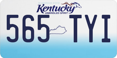 KY license plate 565TYI