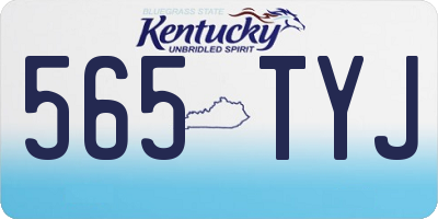 KY license plate 565TYJ