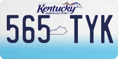 KY license plate 565TYK