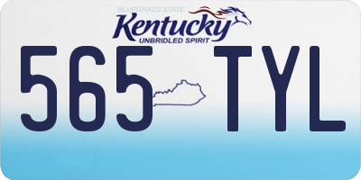 KY license plate 565TYL