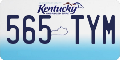 KY license plate 565TYM