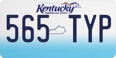 KY license plate 565TYP