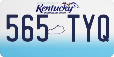 KY license plate 565TYQ