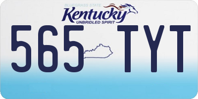 KY license plate 565TYT