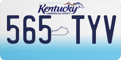 KY license plate 565TYV