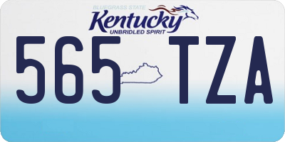 KY license plate 565TZA