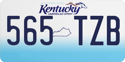KY license plate 565TZB
