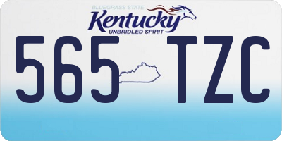 KY license plate 565TZC