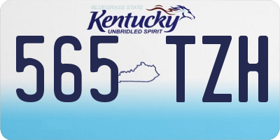 KY license plate 565TZH