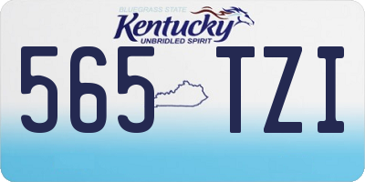 KY license plate 565TZI