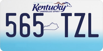KY license plate 565TZL