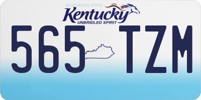 KY license plate 565TZM