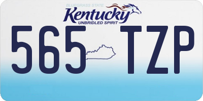 KY license plate 565TZP