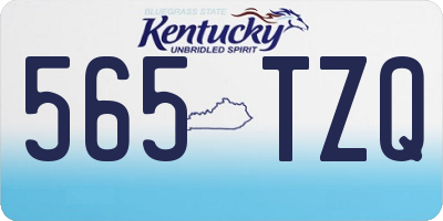 KY license plate 565TZQ