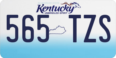 KY license plate 565TZS