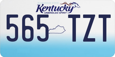 KY license plate 565TZT