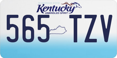KY license plate 565TZV