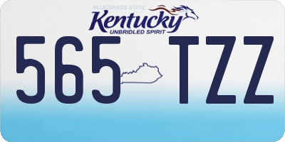 KY license plate 565TZZ