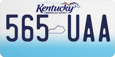 KY license plate 565UAA