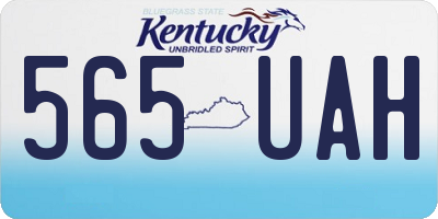 KY license plate 565UAH