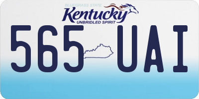 KY license plate 565UAI