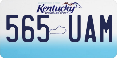 KY license plate 565UAM