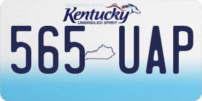 KY license plate 565UAP