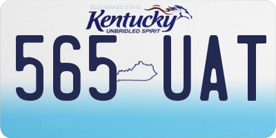 KY license plate 565UAT
