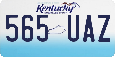 KY license plate 565UAZ