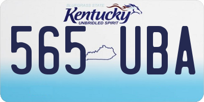 KY license plate 565UBA