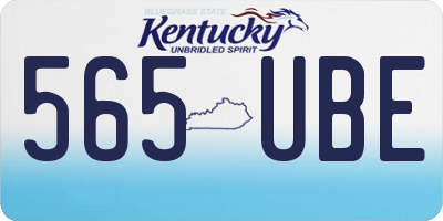KY license plate 565UBE