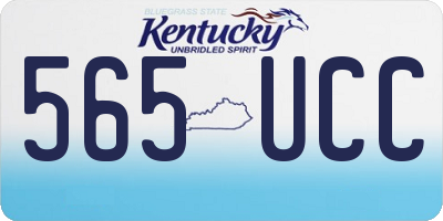 KY license plate 565UCC