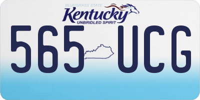 KY license plate 565UCG
